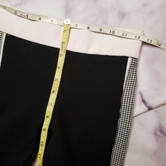 ZARA black with gingham side panel pants XS - Picture 6 of 7